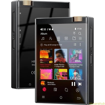 MP3 Player with Bluetooth and Wi-Fi, Lossless DSD High-Resolution Portable Digital Audio Music Player with 64GB Memory Card, Supports up to 1TB Storage, Portable Players