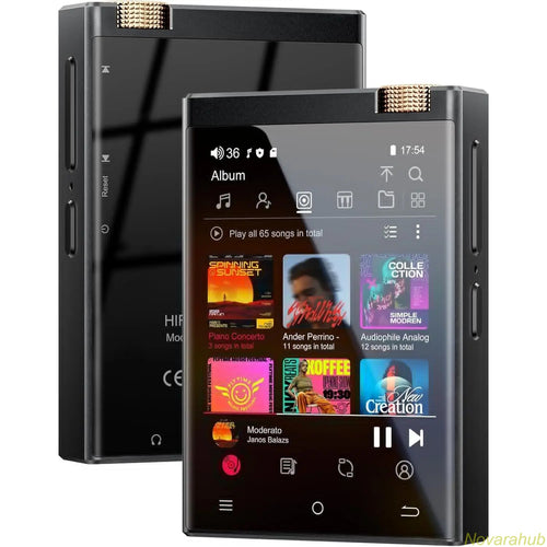 MP3 Player with Bluetooth and Wi-Fi, Lossless DSD High-Resolution Portable Digital Audio Music Player with 64GB Memory Card, Supports up to 1TB Storage, Portable Players