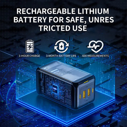 【New Upgraded】Rechargeable Wrist Blood Pressure with LED Touch Screen, Voice Broadcast & 99x2 Memory — Accurate Home BP Tracking Made Simple,Suitable 5.3 - 7.6 inches