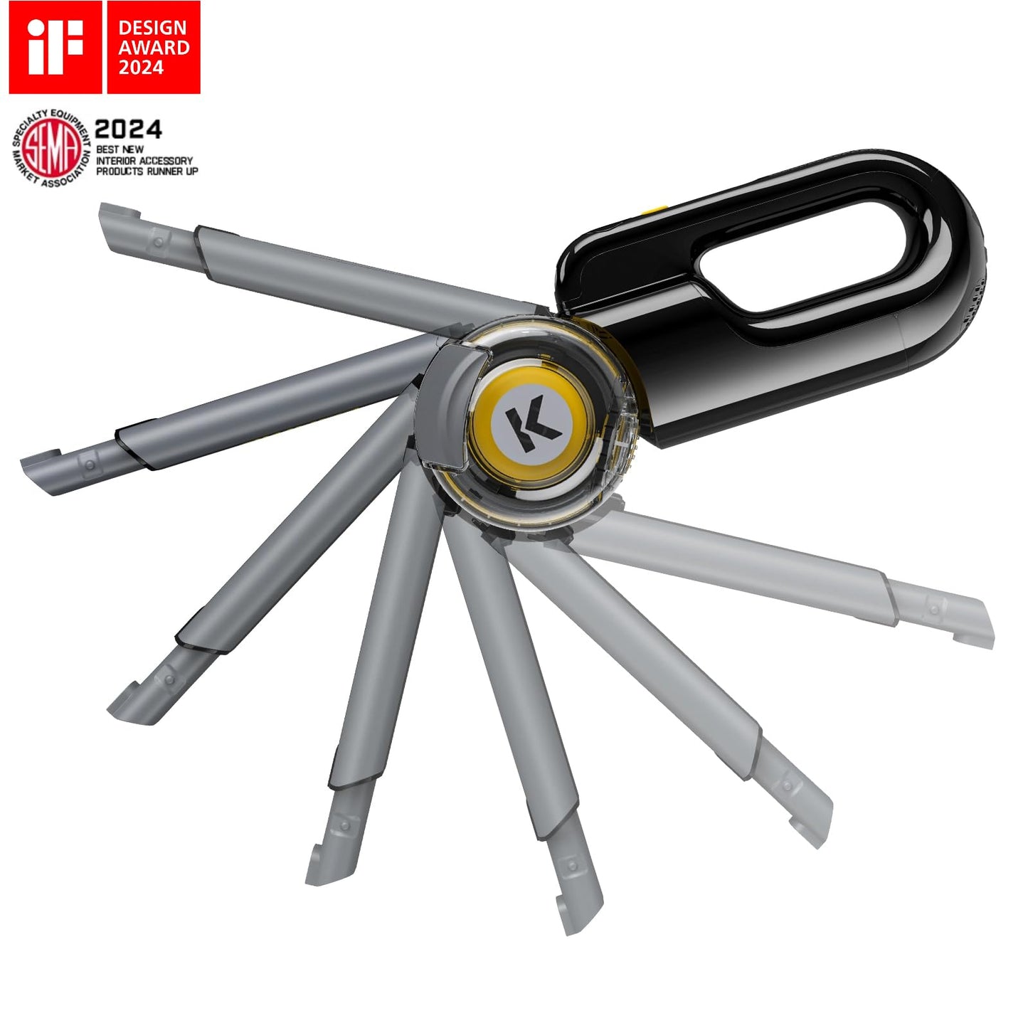 Cordless Car Vacuum, 17000Pa Handheld Vacuum Suction Power, Smart LED Display, Portable for Car Home Pet (Deluxe with Flexible Hose&Pet Brush)