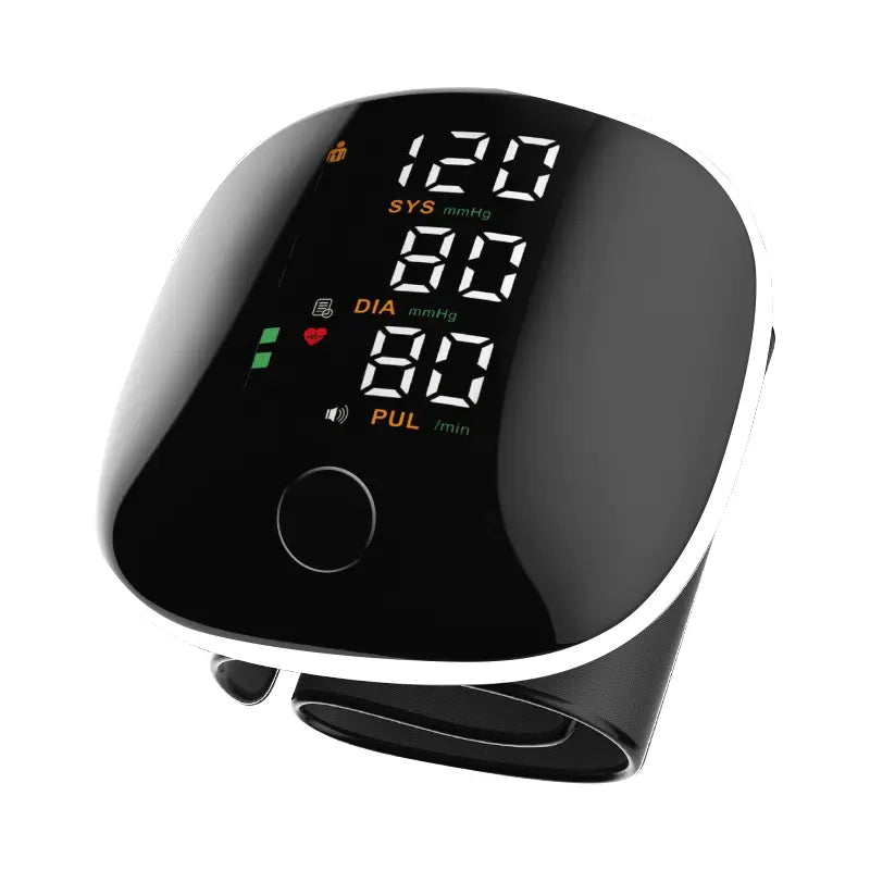 【New Upgraded】Rechargeable Wrist Blood Pressure with LED Touch Screen, Voice Broadcast & 99x2 Memory — Accurate Home BP Tracking Made Simple,Suitable 5.3 - 7.6 inches